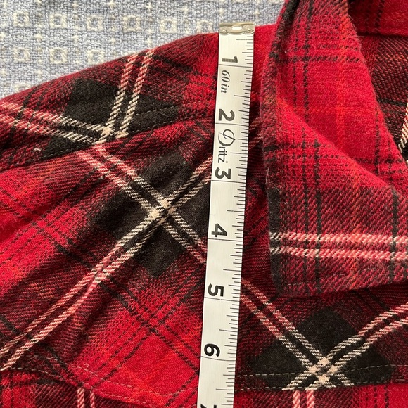 Red‎ Plaid Men's Shirt flannel - Picture 9 of 10